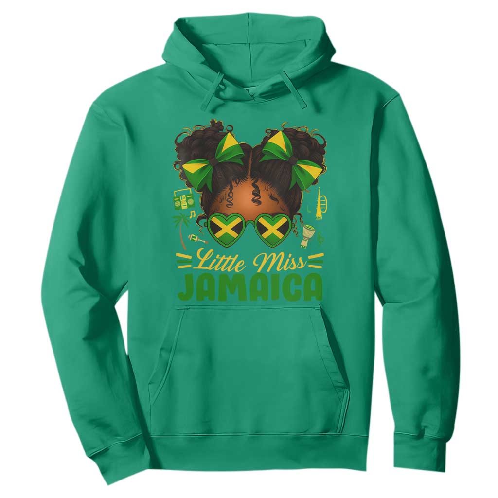 Little Miss Jamaica Hoodie Proud Jamaican Afro Black Girls Jamaica Flag Pride - African Pride