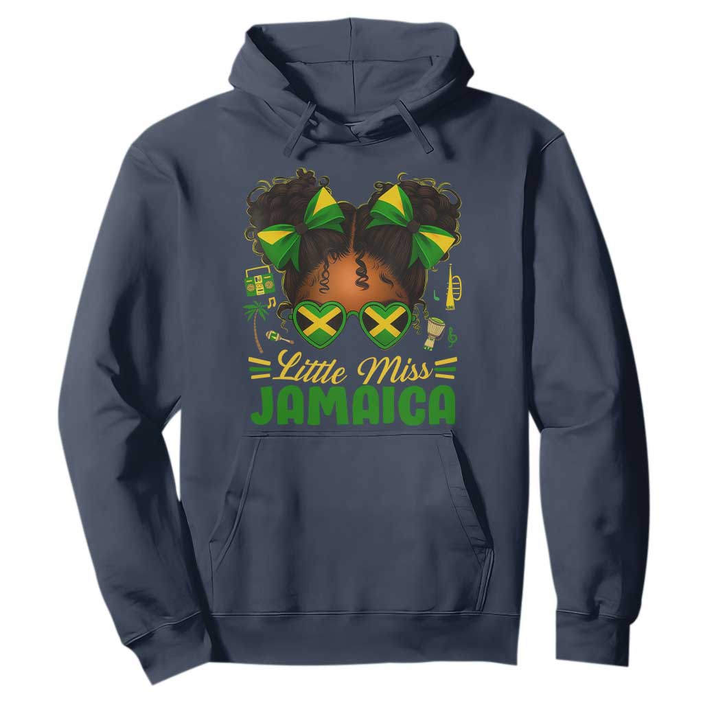 Little Miss Jamaica Hoodie Proud Jamaican Afro Black Girls Jamaica Flag Pride - African Pride