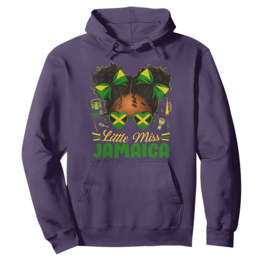 Little Miss Jamaica Hoodie Proud Jamaican Afro Black Girls Jamaica Flag Pride - African Pride