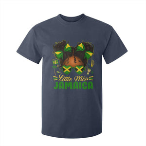 Little Miss Jamaica T Shirt For Kid Proud Jamaican Afro Black Girls Jamaica Flag Pride - African Pride