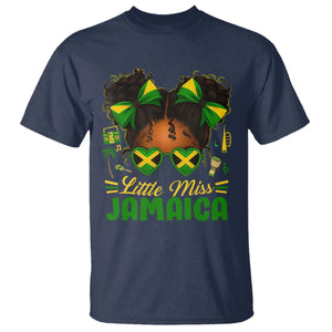 Little Miss Jamaica T Shirt Proud Jamaican Afro Black Girls Jamaica Flag Pride - African Pride