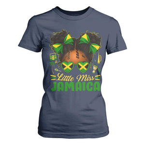 Little Miss Jamaica T Shirt For Women Proud Jamaican Afro Black Girls Jamaica Flag Pride - African Pride