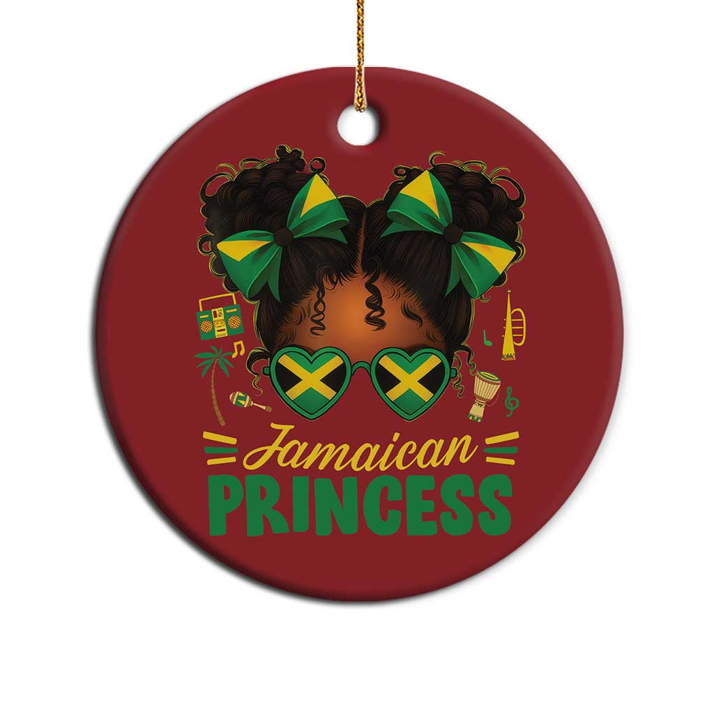 Jamaica Princess Christmas Ornament Proud Jamaican Afro Black Girls Jamaica Flag Pride - African Pride