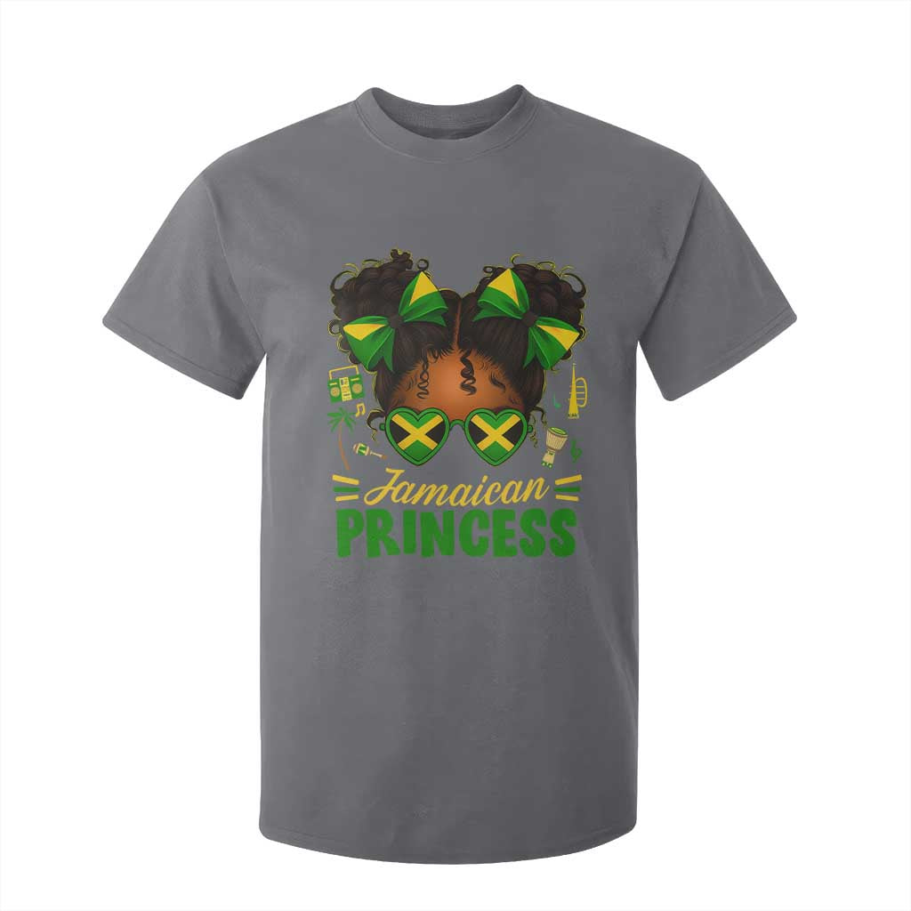 Jamaica Princess T Shirt For Kid Proud Jamaican Afro Black Girls Jamaica Flag Pride - African Pride
