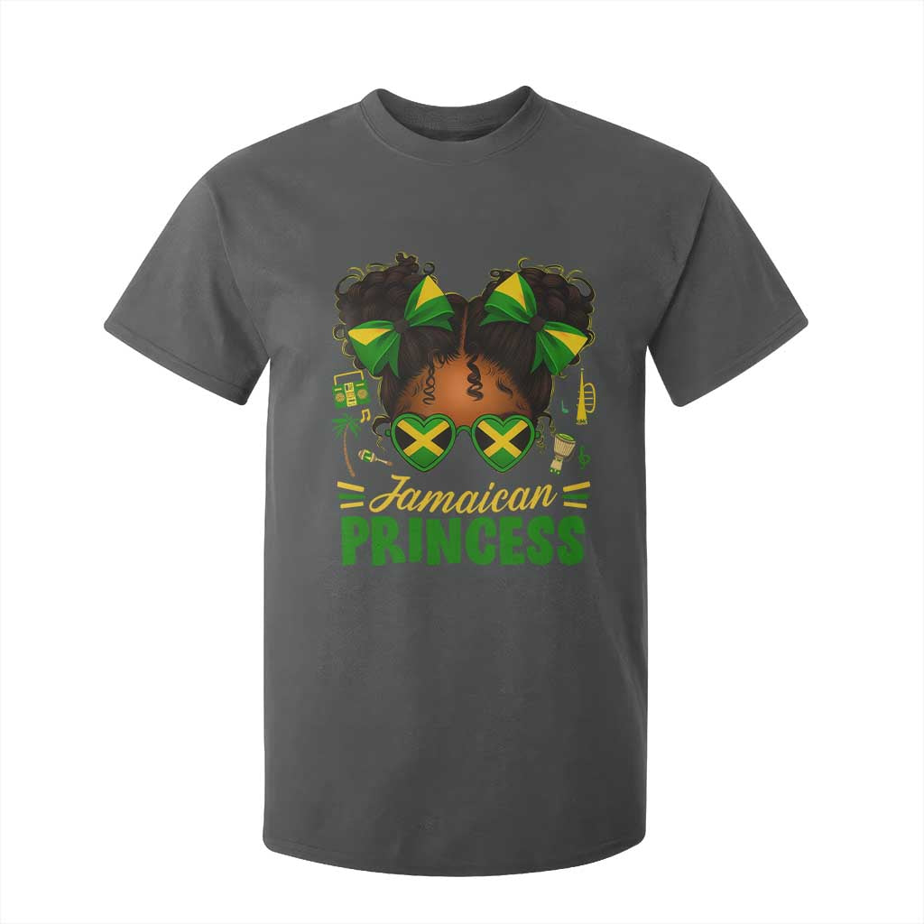 Jamaica Princess T Shirt For Kid Proud Jamaican Afro Black Girls Jamaica Flag Pride - African Pride