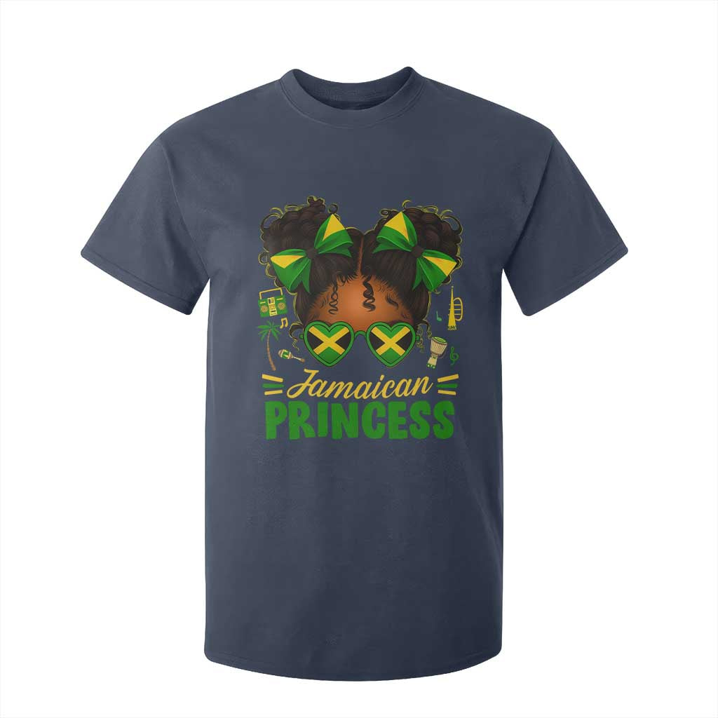 Jamaica Princess T Shirt For Kid Proud Jamaican Afro Black Girls Jamaica Flag Pride - African Pride