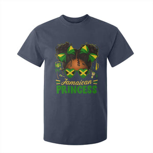 Jamaica Princess T Shirt For Kid Proud Jamaican Afro Black Girls Jamaica Flag Pride - African Pride