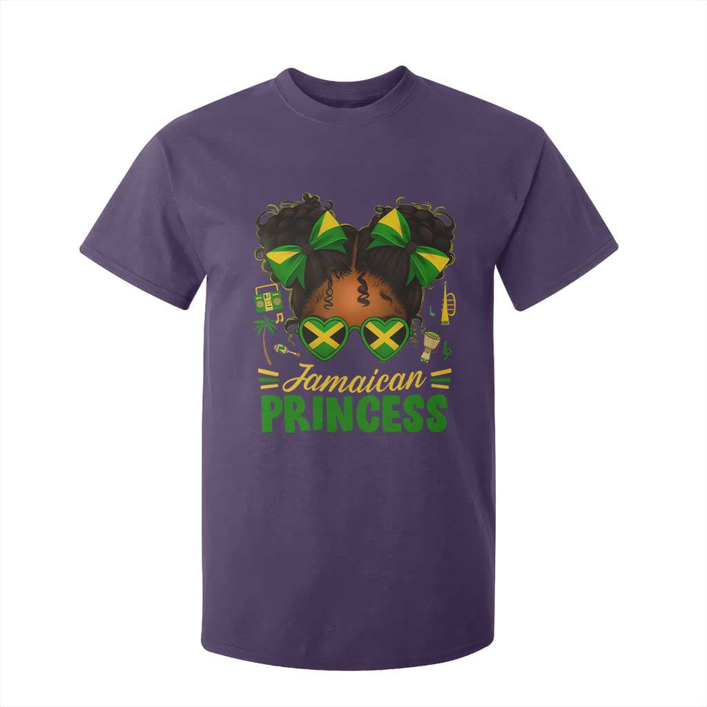Jamaica Princess T Shirt For Kid Proud Jamaican Afro Black Girls Jamaica Flag Pride - African Pride