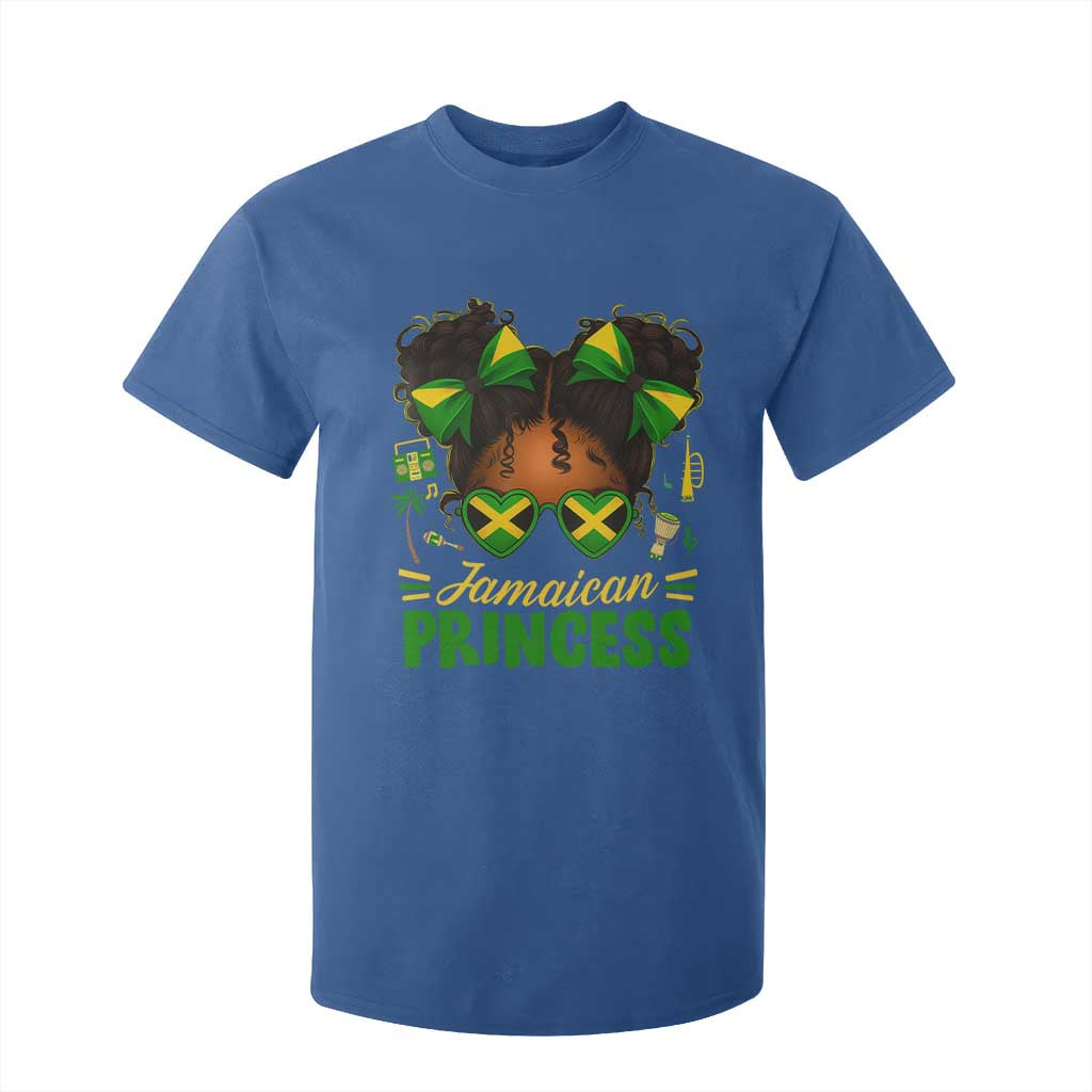 Jamaica Princess T Shirt For Kid Proud Jamaican Afro Black Girls Jamaica Flag Pride - African Pride