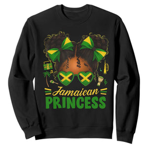 Jamaica Princess Sweatshirt Proud Jamaican Afro Black Girls Jamaica Flag Pride - African Pride