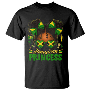 Jamaica Princess T Shirt Proud Jamaican Afro Black Girls Jamaica Flag Pride - African Pride