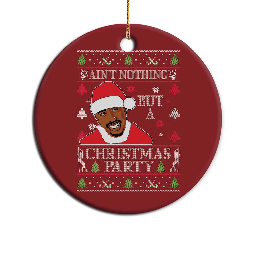 Funny Christmas Christmas Ornament Funny Ain't No Party Like a Diddy Party Ugly Xmas - African Pride