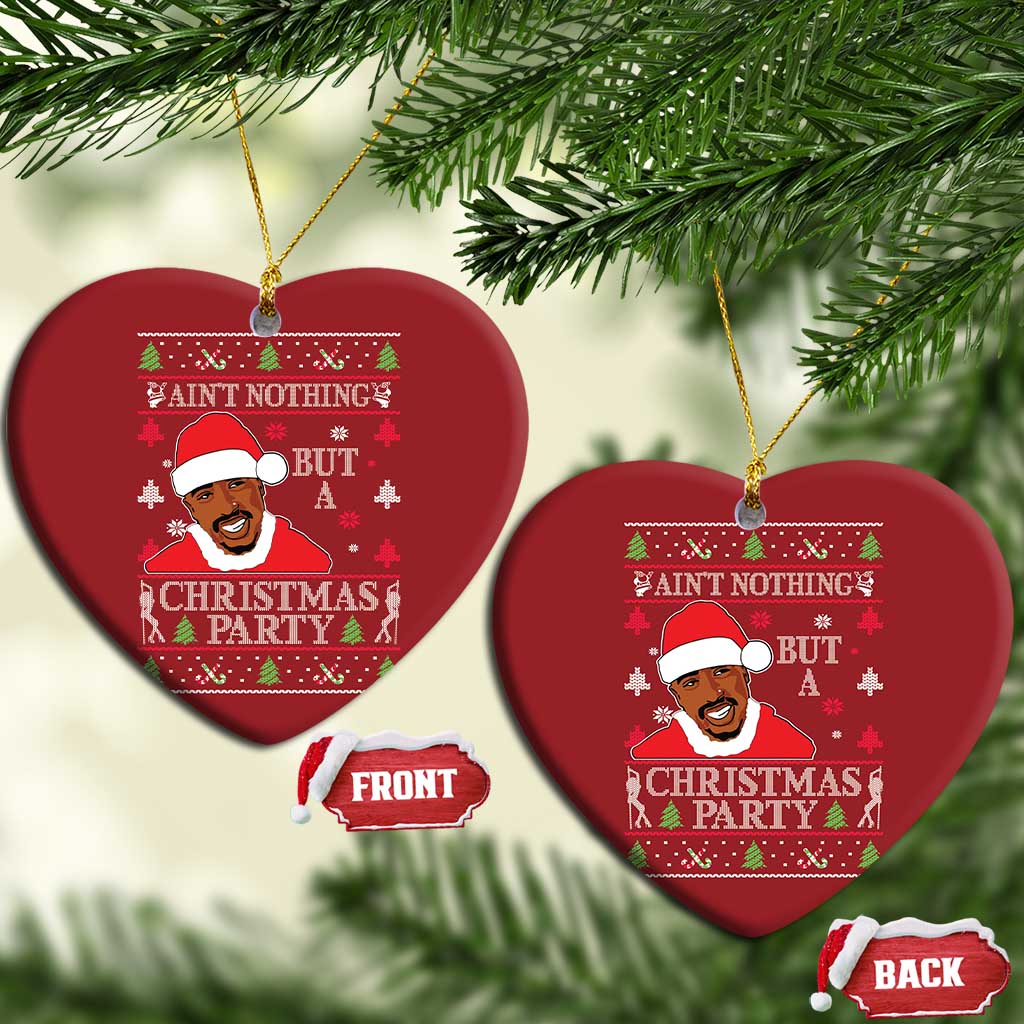 Funny Christmas Christmas Ornament Funny Ain't No Party Like a Diddy Party Ugly Xmas - African Pride