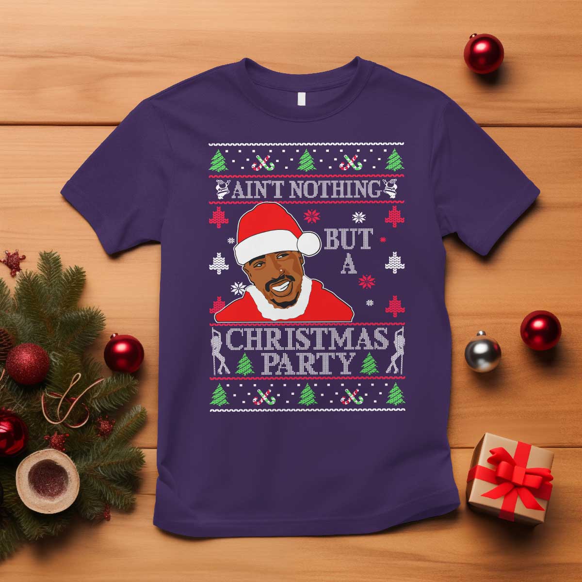 Funny Christmas T Shirt Funny Ain't No Party Like a Diddy Party Ugly Xmas - African Pride