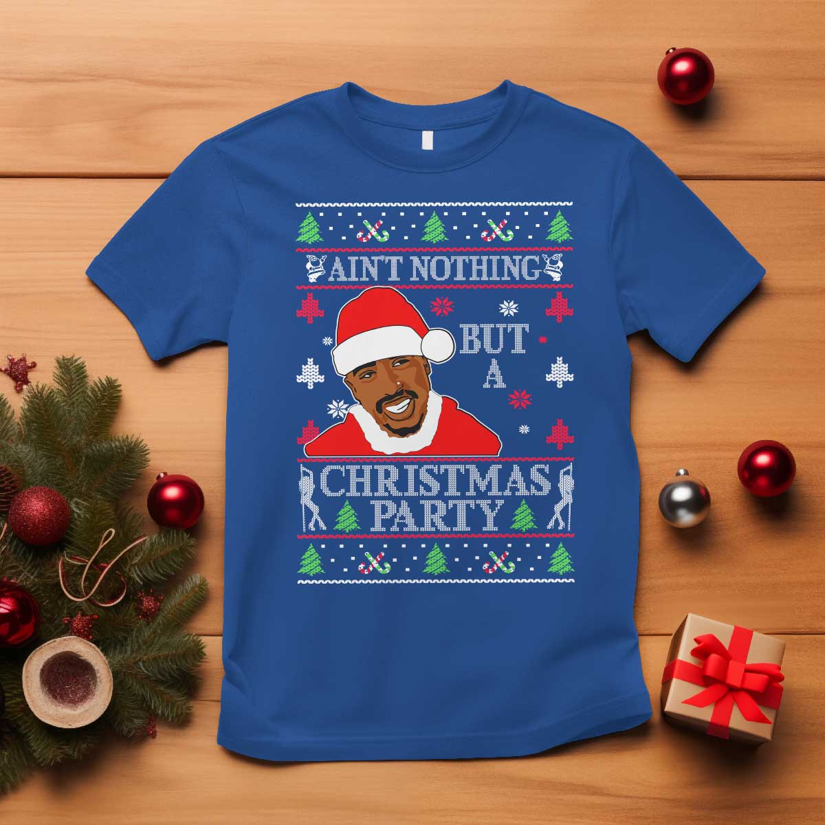Funny Christmas T Shirt Funny Ain't No Party Like a Diddy Party Ugly Xmas - African Pride