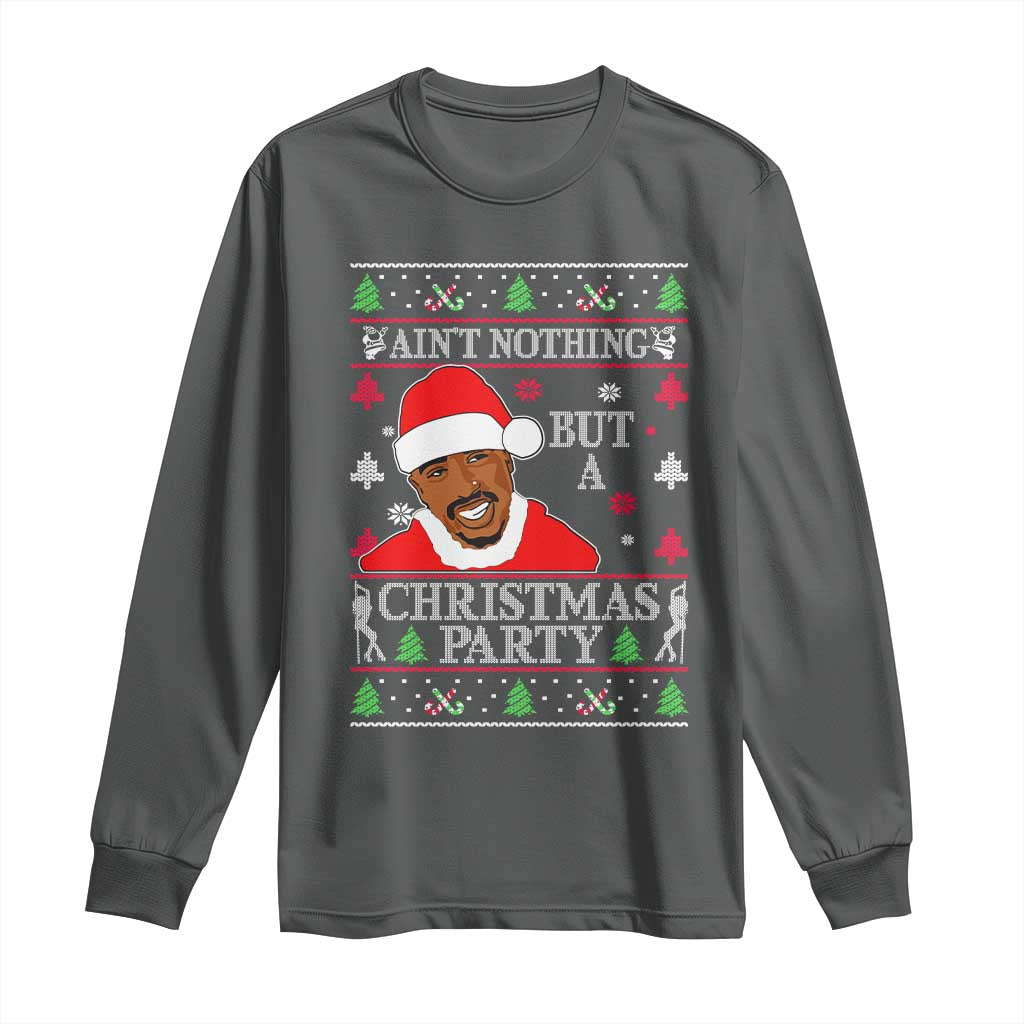 Funny Christmas Long Sleeve Shirt Funny Ain't No Party Like a Diddy Party Ugly Xmas - African Pride