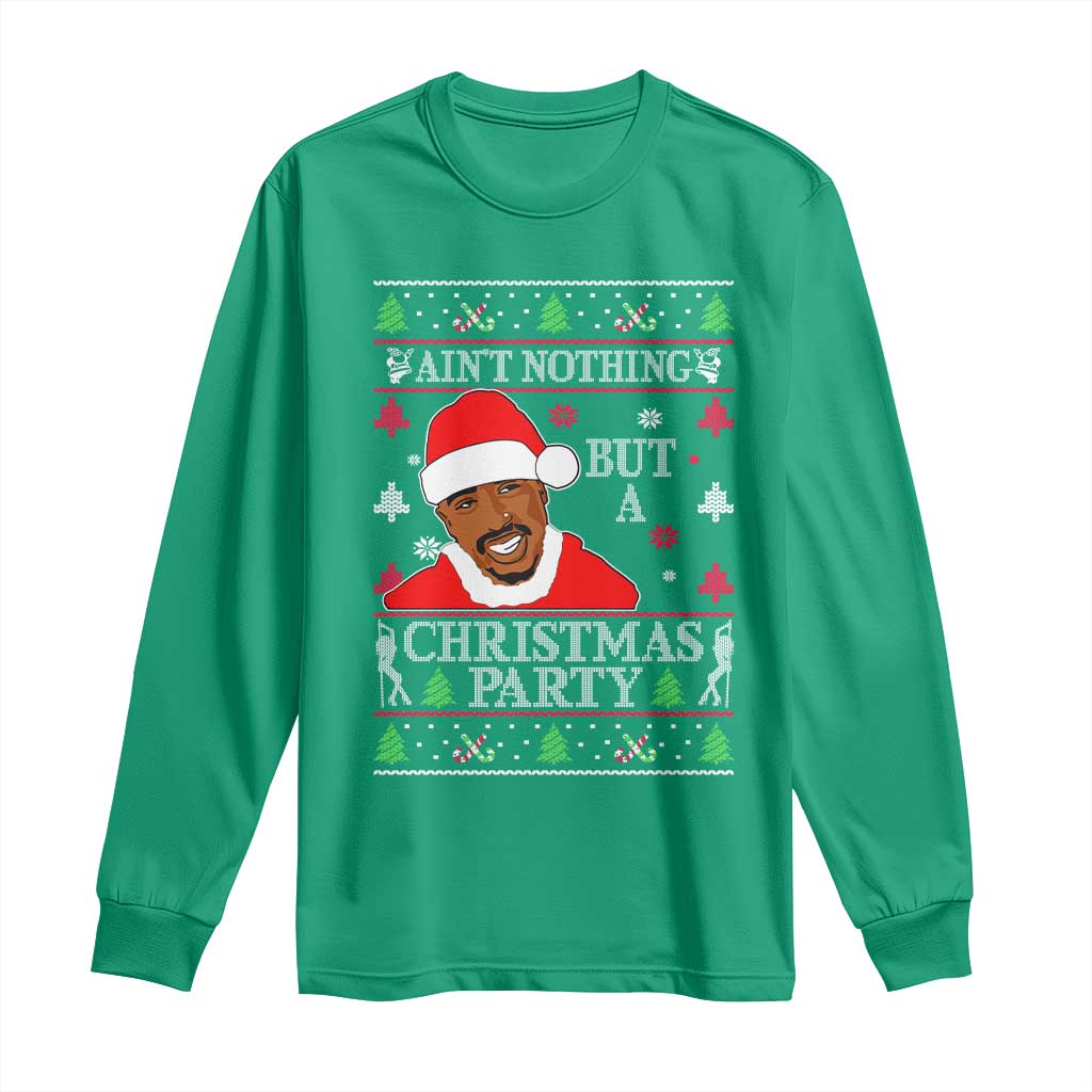 Funny Christmas Long Sleeve Shirt Funny Ain't No Party Like a Diddy Party Ugly Xmas - African Pride