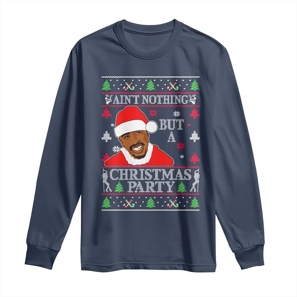 Funny Christmas Long Sleeve Shirt Funny Ain't No Party Like a Diddy Party Ugly Xmas - African Pride
