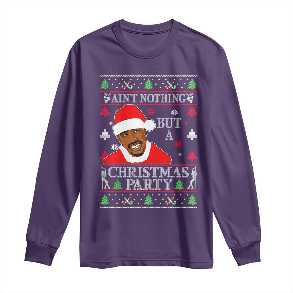 Funny Christmas Long Sleeve Shirt Funny Ain't No Party Like a Diddy Party Ugly Xmas - African Pride