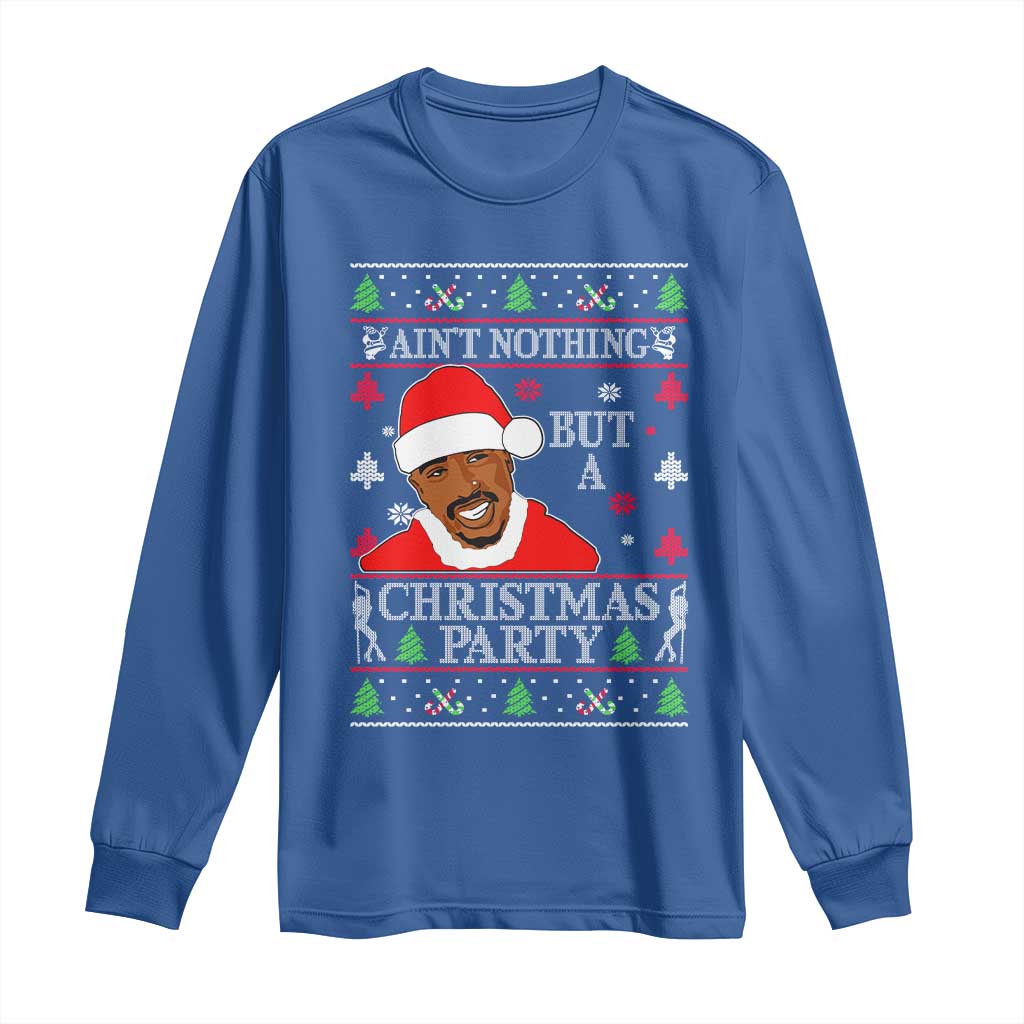 Funny Christmas Long Sleeve Shirt Funny Ain't No Party Like a Diddy Party Ugly Xmas - African Pride