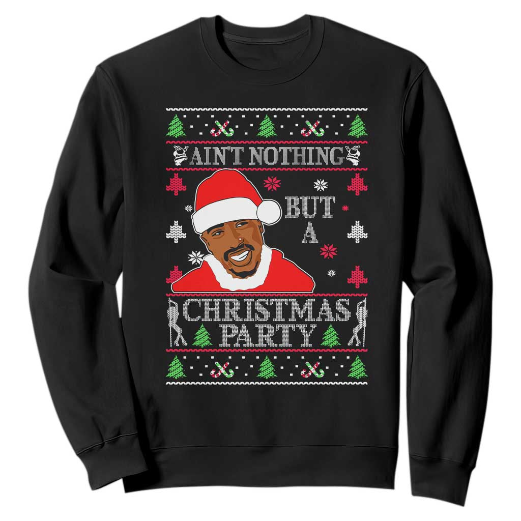 Funny Christmas Sweatshirt Funny Ain't No Party Like a Diddy Party Ugly Xmas - African Pride