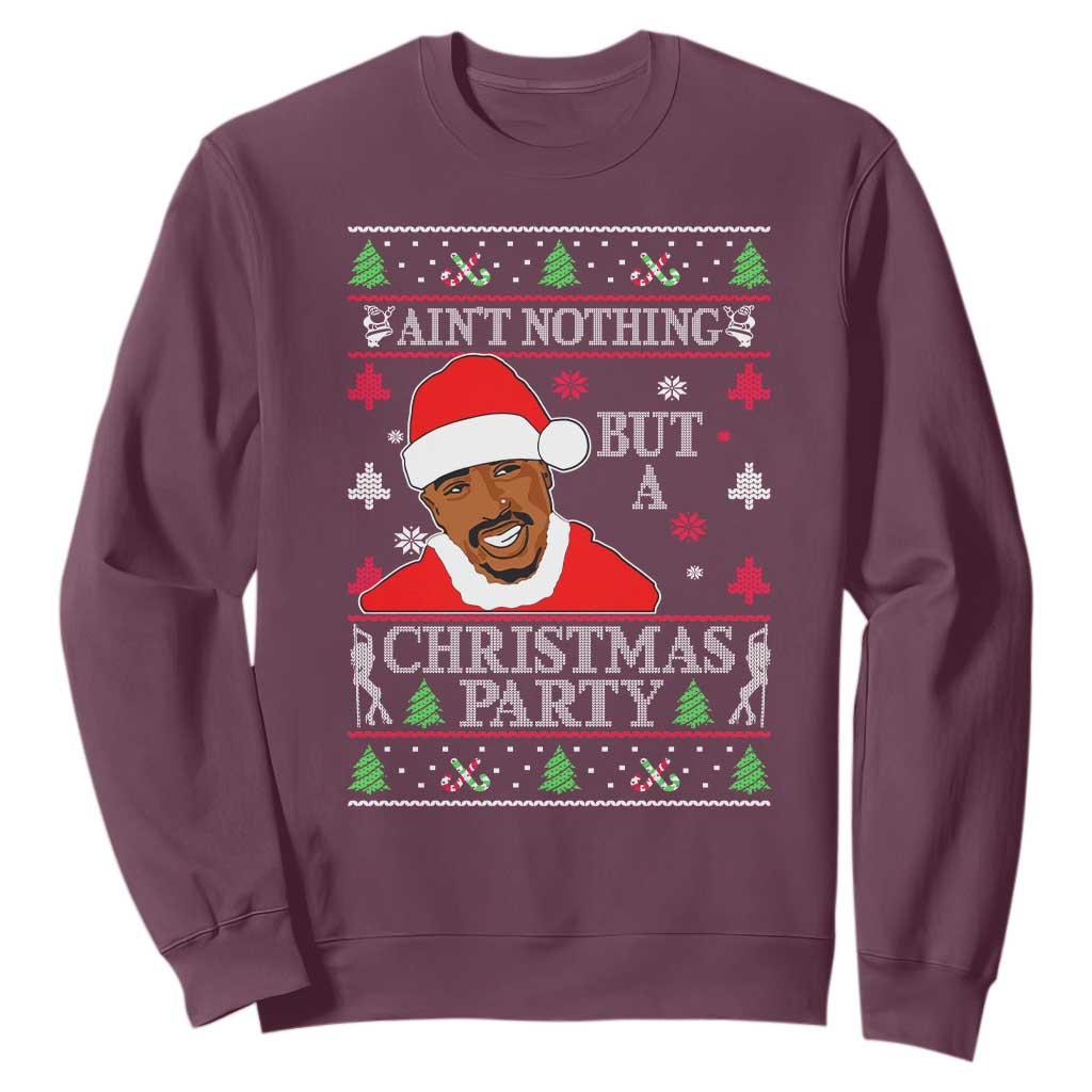 Funny Christmas Sweatshirt Funny Ain't No Party Like a Diddy Party Ugly Xmas - African Pride
