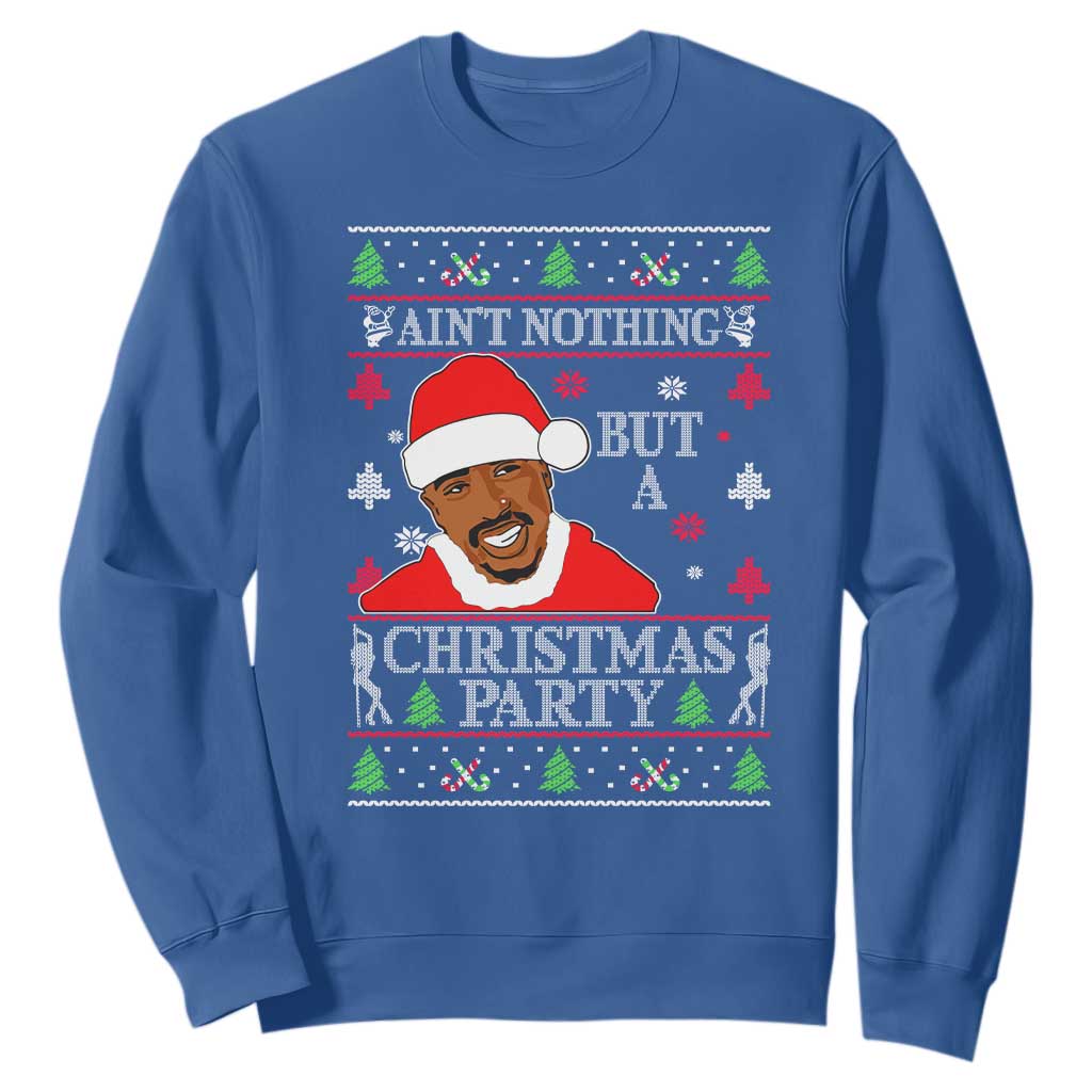 Funny Christmas Sweatshirt Funny Ain't No Party Like a Diddy Party Ugly Xmas - African Pride