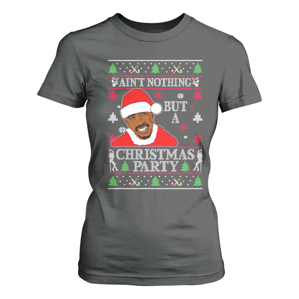 Funny Christmas T Shirt For Women Funny Ain't No Party Like a Diddy Party Ugly Xmas - African Pride