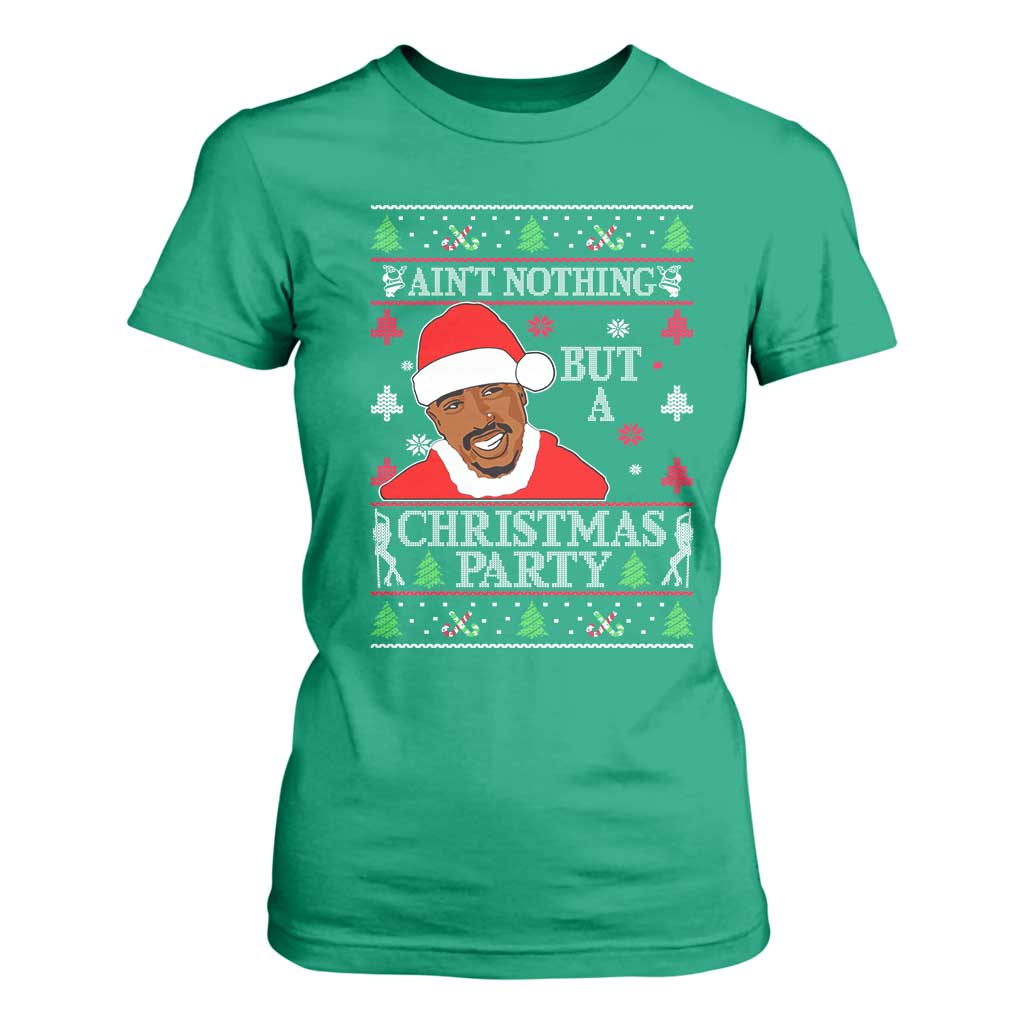 Funny Christmas T Shirt For Women Funny Ain't No Party Like a Diddy Party Ugly Xmas - African Pride
