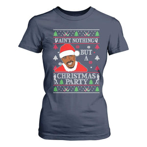 Funny Christmas T Shirt For Women Funny Ain't No Party Like a Diddy Party Ugly Xmas - African Pride