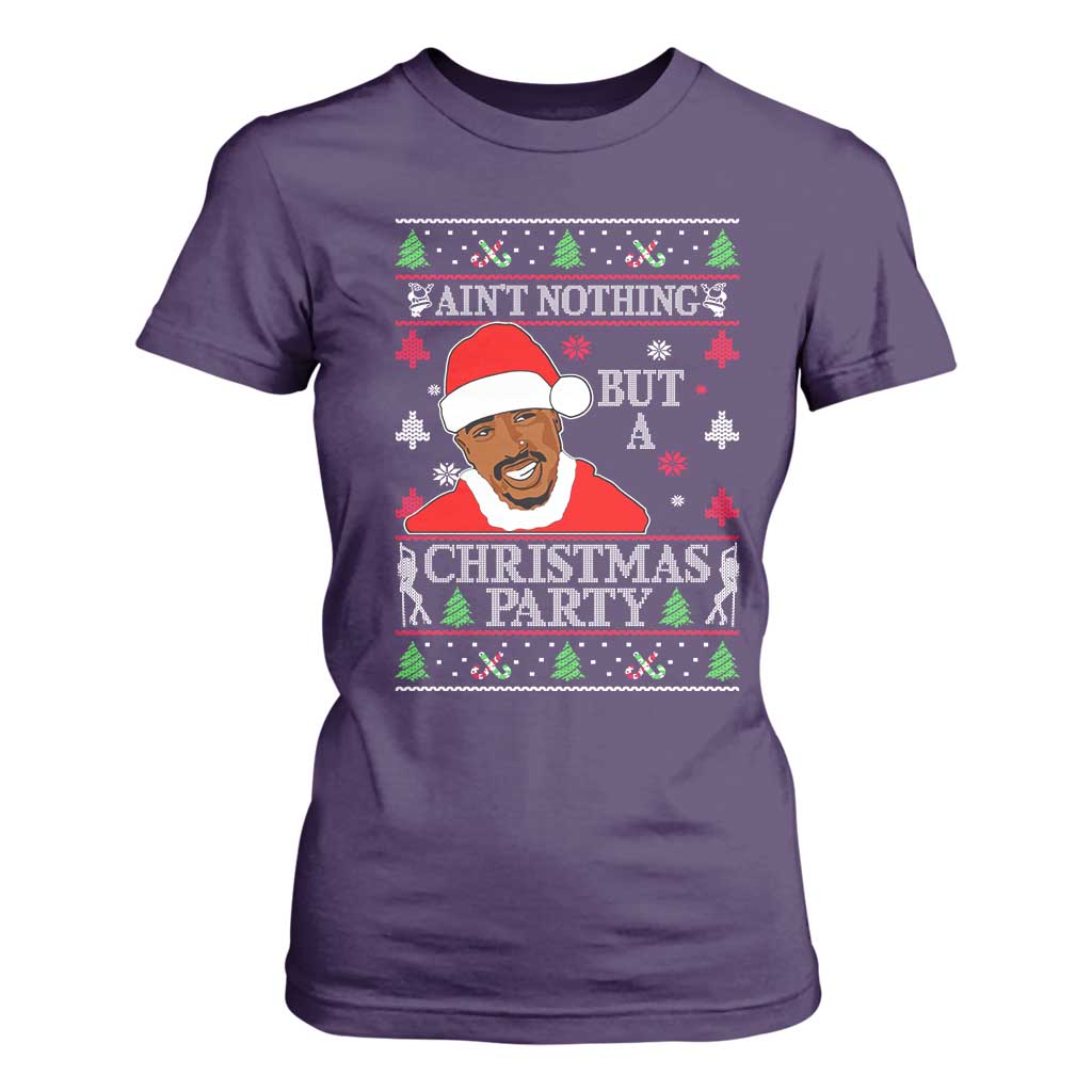 Funny Christmas T Shirt For Women Funny Ain't No Party Like a Diddy Party Ugly Xmas - African Pride