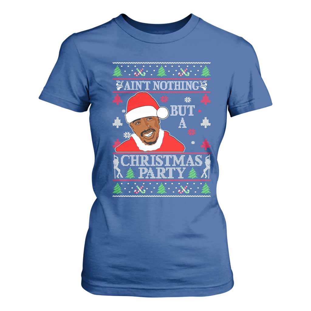 Funny Christmas T Shirt For Women Funny Ain't No Party Like a Diddy Party Ugly Xmas - African Pride