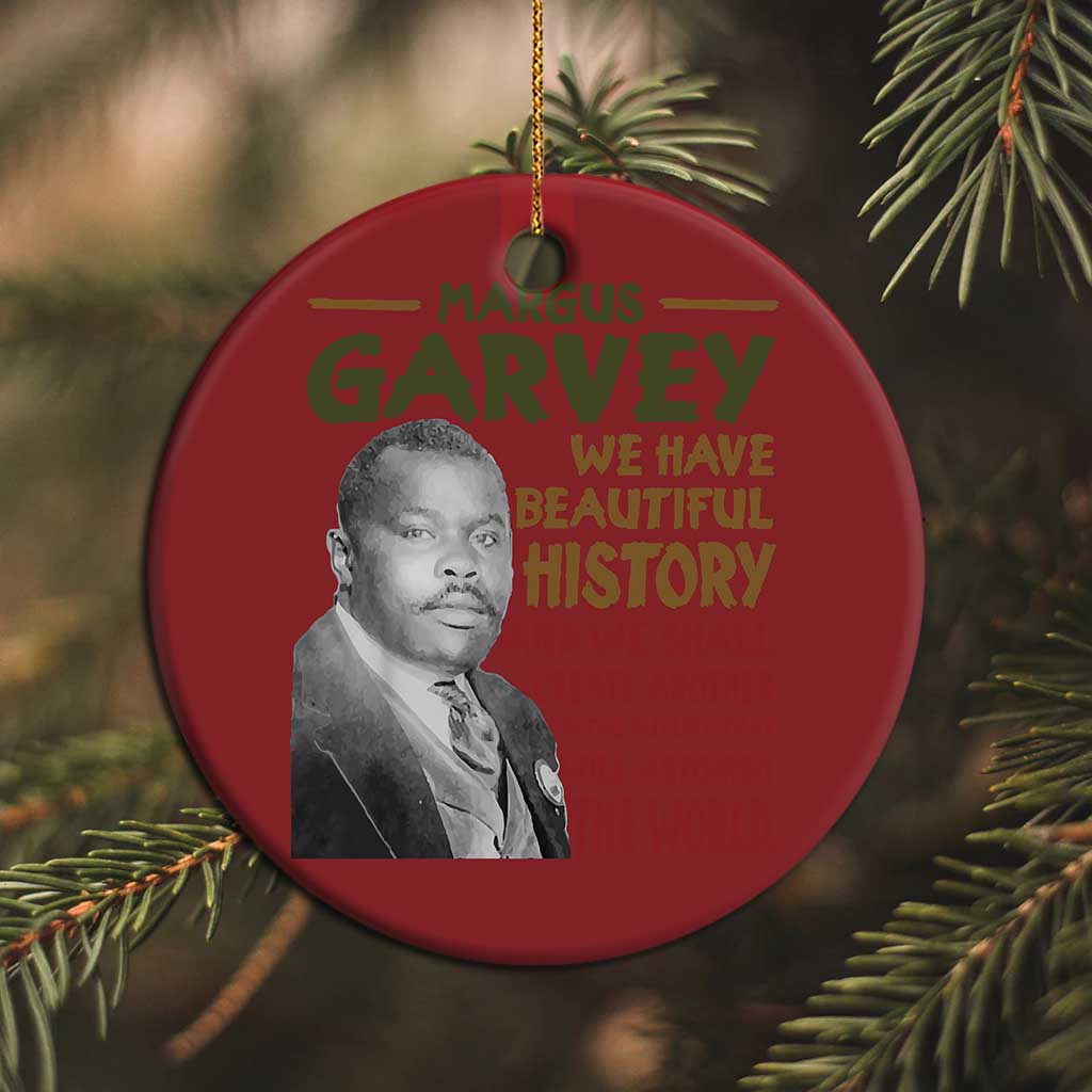 Marcus Garvey Quote Christmas Ornament Black History Month - African Pride