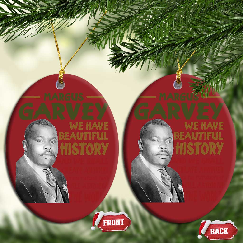 Marcus Garvey Quote Christmas Ornament Black History Month - African Pride