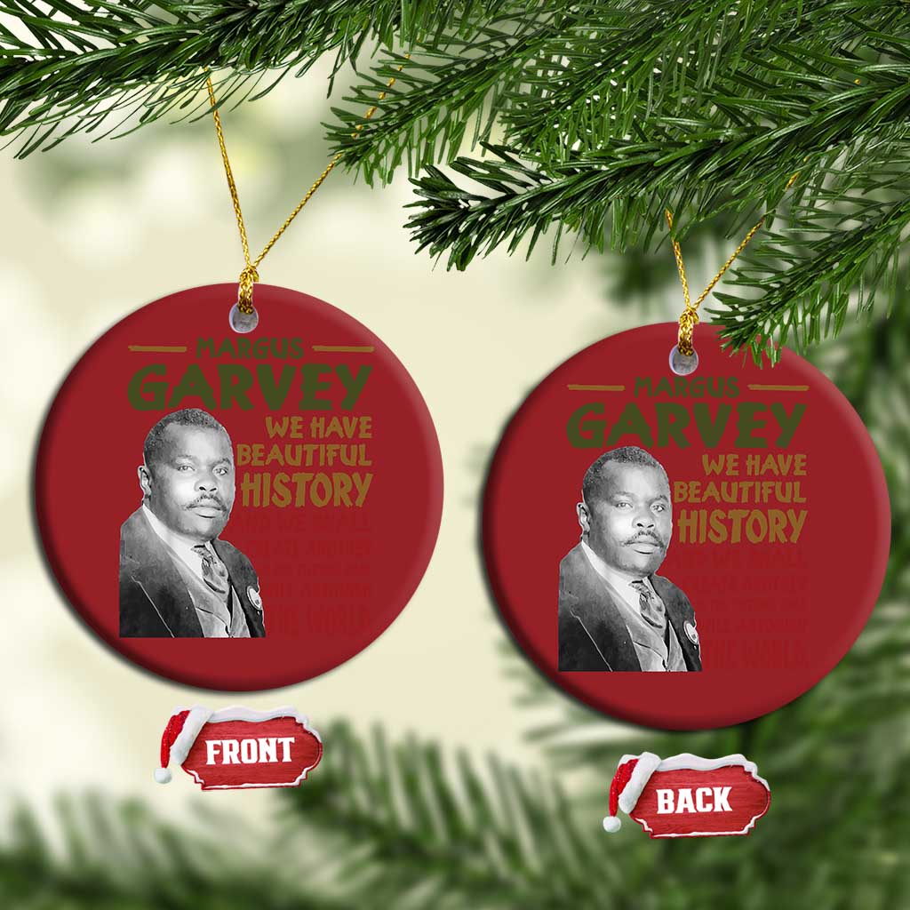 Marcus Garvey Quote Christmas Ornament Black History Month - African Pride