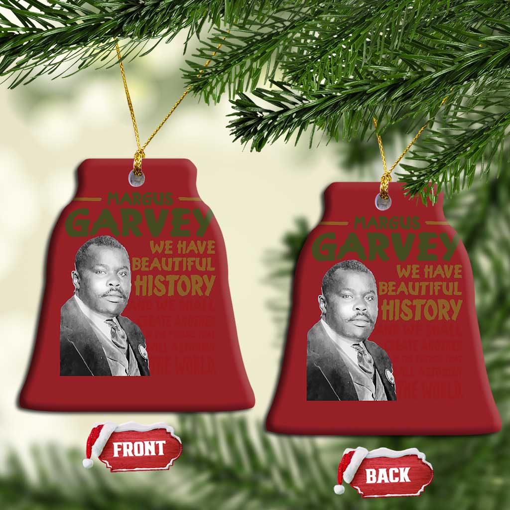 Marcus Garvey Quote Christmas Ornament Black History Month - African Pride