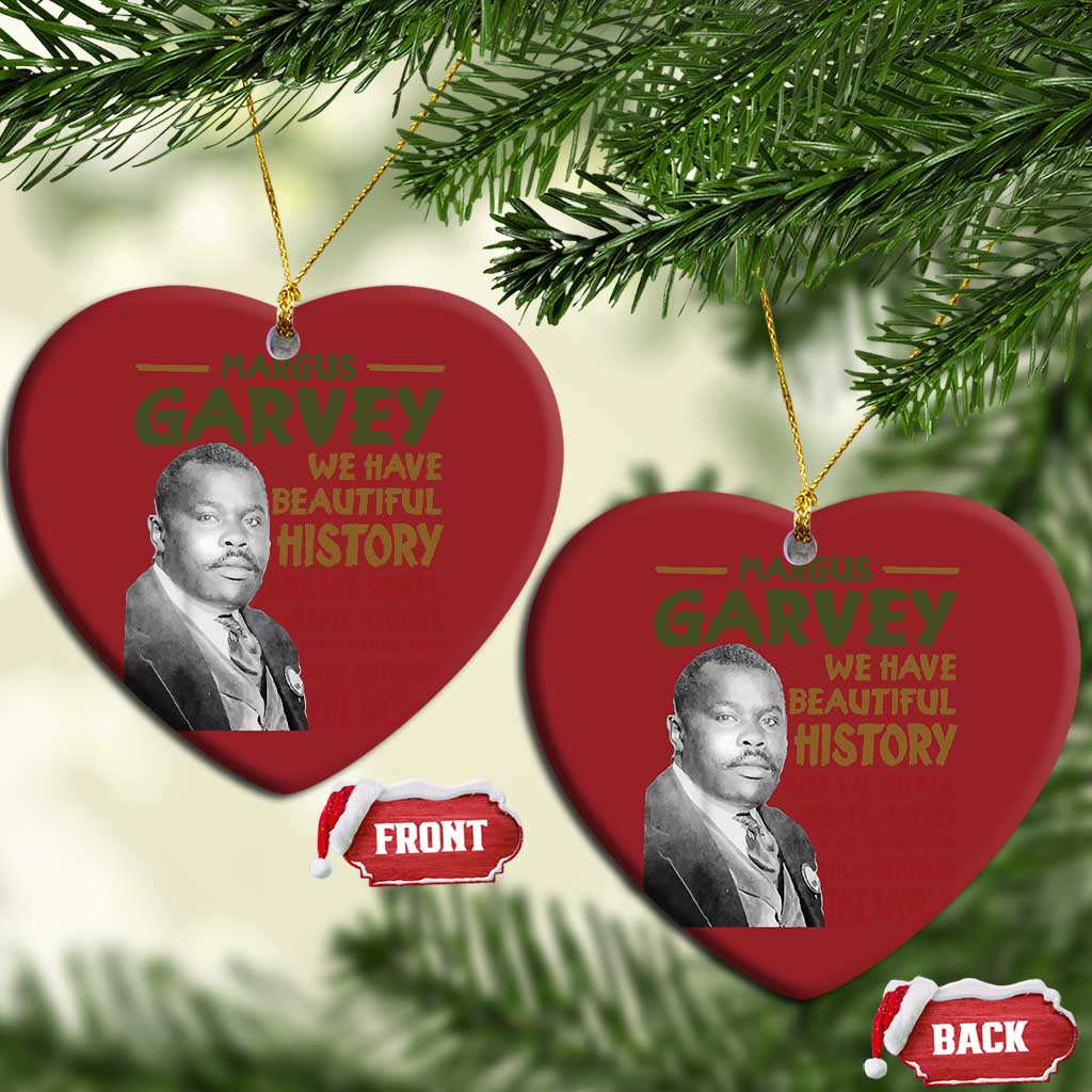 Marcus Garvey Quote Christmas Ornament Black History Month - African Pride