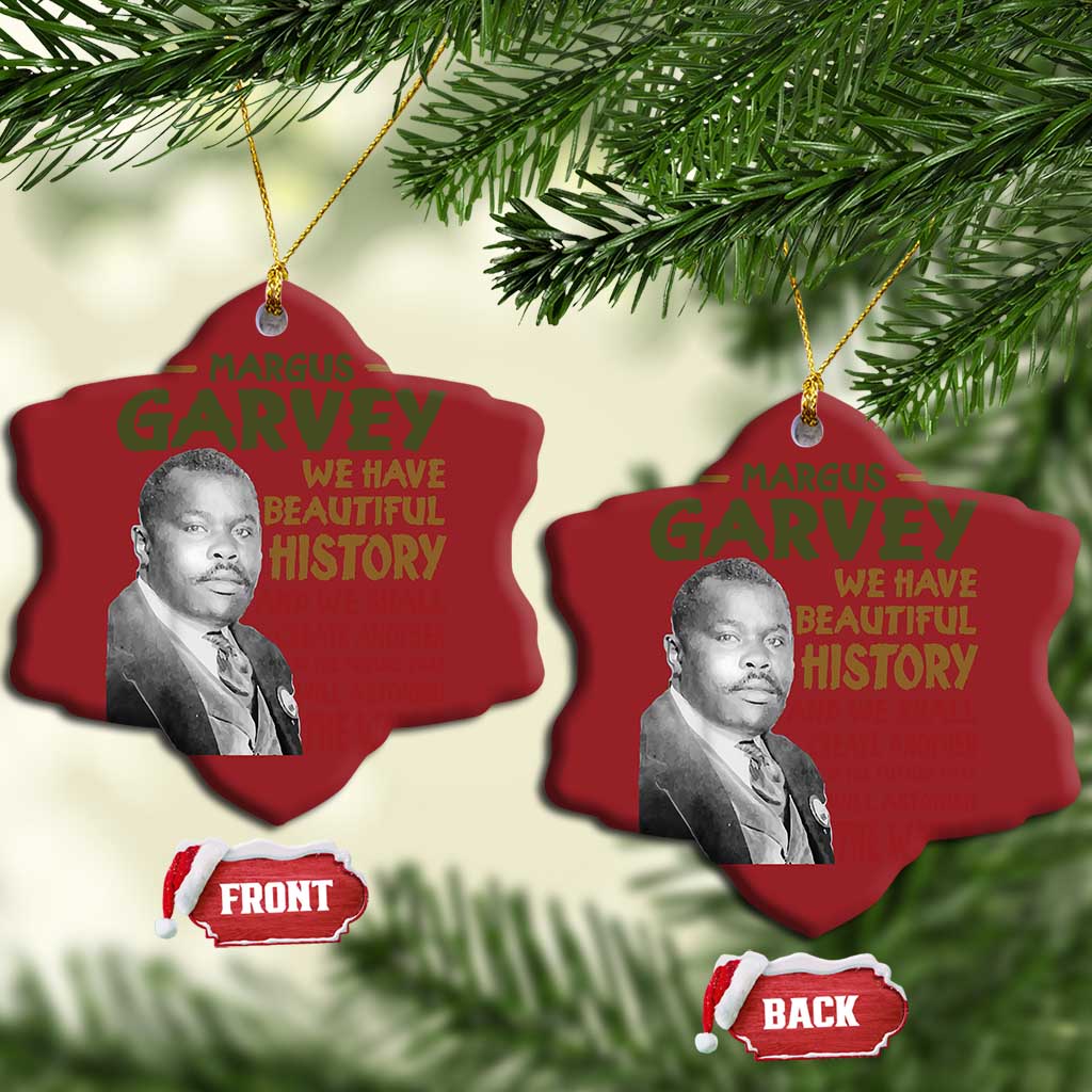 Marcus Garvey Quote Christmas Ornament Black History Month - African Pride