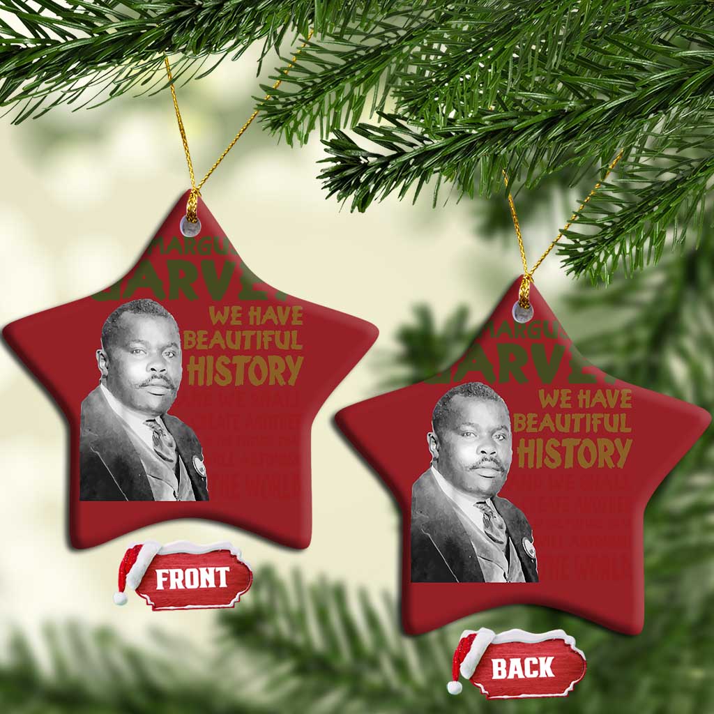 Marcus Garvey Quote Christmas Ornament Black History Month - African Pride