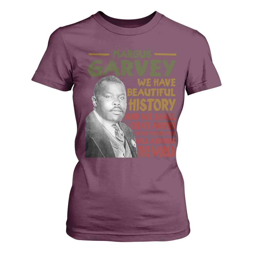 Marcus Garvey Quote T Shirt For Women Black History Month - African Pride