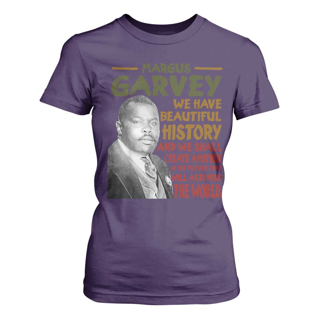 Marcus Garvey Quote T Shirt For Women Black History Month - African Pride