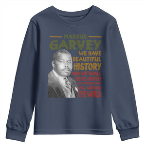 Marcus Garvey Quote Youth Sweatshirt Black History Month - African Pride