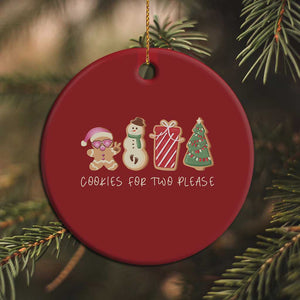 Christmas Pregnancy Announcement Christmas Ornament Cookies For Two Please Xmas Maternity Gift - African Pride