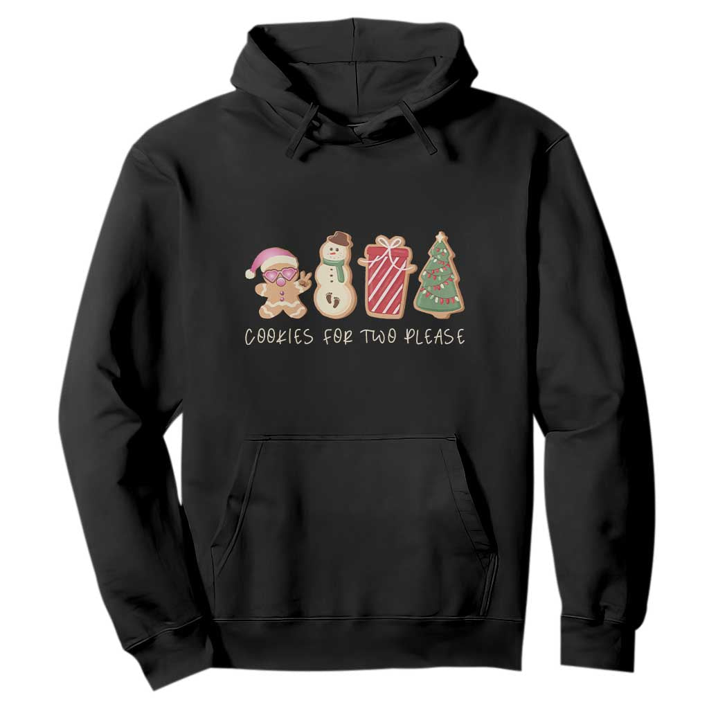 Christmas Pregnancy Announcement Hoodie Cookies For Two Please Xmas Maternity Gift - African Pride