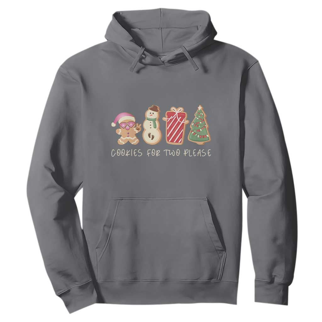 Christmas Pregnancy Announcement Hoodie Cookies For Two Please Xmas Maternity Gift - African Pride