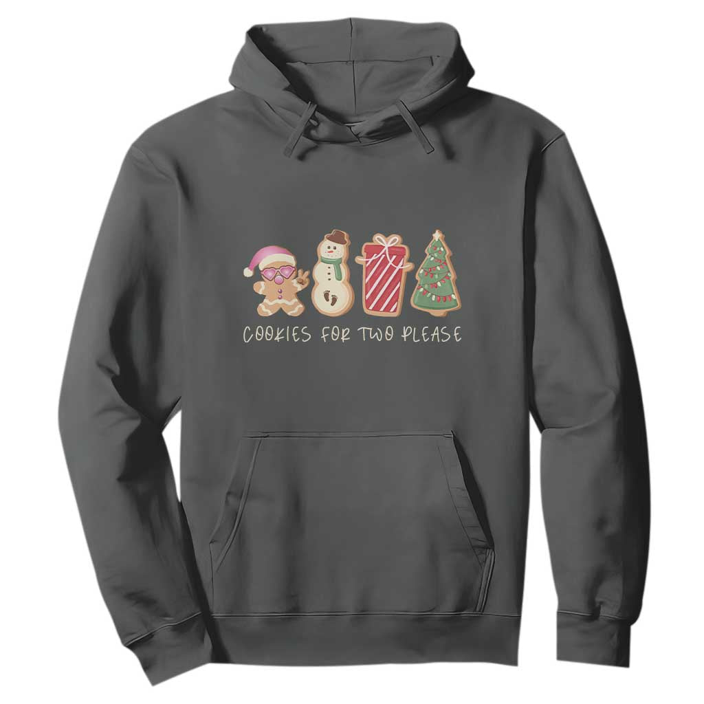 Christmas Pregnancy Announcement Hoodie Cookies For Two Please Xmas Maternity Gift - African Pride