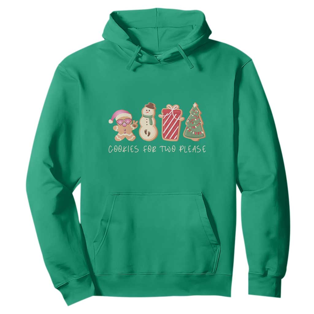 Christmas Pregnancy Announcement Hoodie Cookies For Two Please Xmas Maternity Gift - African Pride