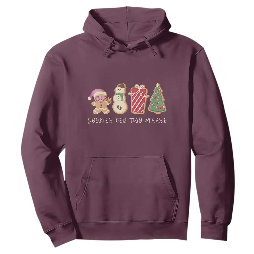 Christmas Pregnancy Announcement Hoodie Cookies For Two Please Xmas Maternity Gift - African Pride
