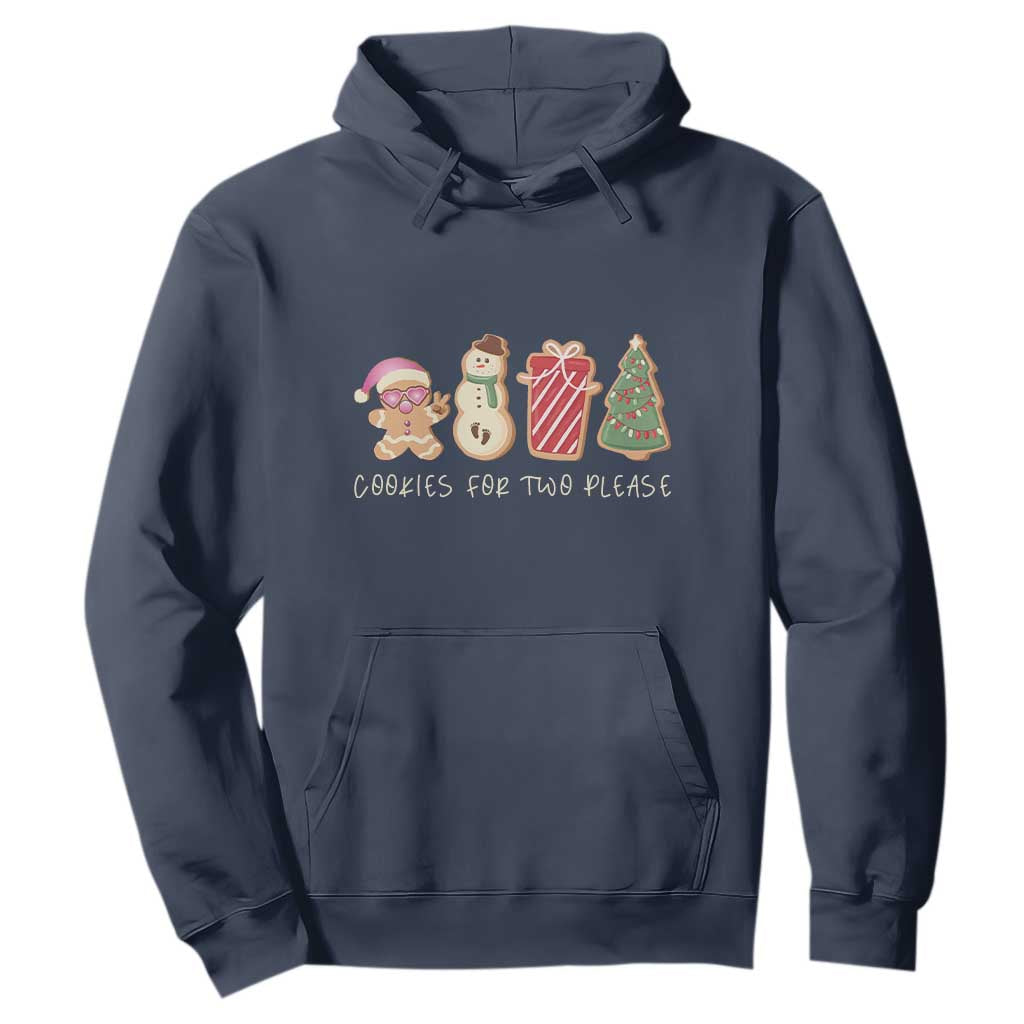 Christmas Pregnancy Announcement Hoodie Cookies For Two Please Xmas Maternity Gift - African Pride