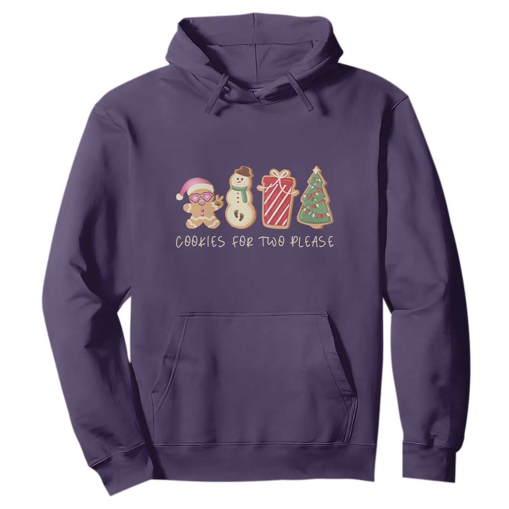 Christmas Pregnancy Announcement Hoodie Cookies For Two Please Xmas Maternity Gift - African Pride